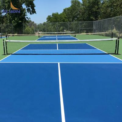 İyi fiyat 2 mm PVC taban katmanı ile kayma dayanıklı UV korumalı pickleball sahne paspası çevrimiçi