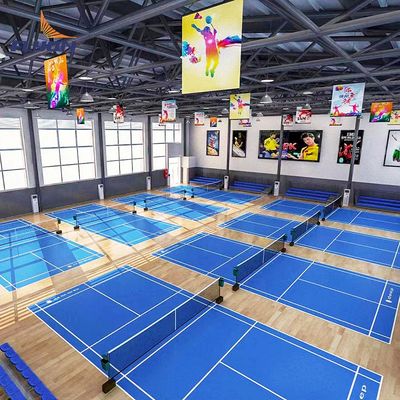 İyi fiyat Dışarıda İçeride Avlular Kırmızı PP Kelepçeler Etki Polyopropilen Kopolymerli Spor Zeminleri çevrimiçi