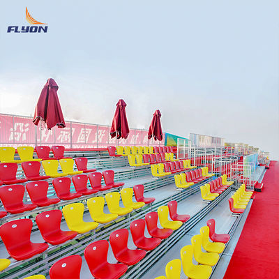 İyi fiyat EN 12727 Compliant Aluminum Bleachers with BS 5852 Fire Resistance and 5 Years Warranty for Outdoor Stadium Seating çevrimiçi