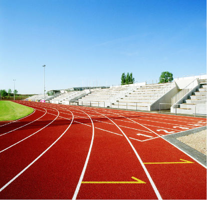 İyi fiyat Stadyum İçin Dayanıklı Atletik Koşu Parkurları IAAF Sertifikalı 15.9mm Kalınlık çevrimiçi