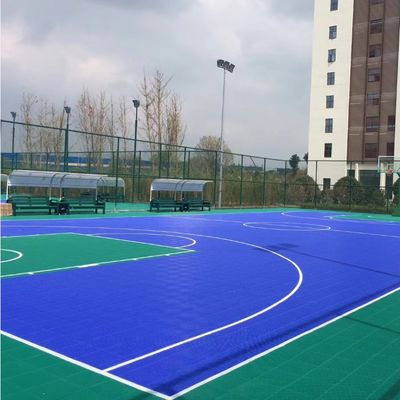 İyi fiyat Dayanıklı PP Kilitli Spor Zemin, Çizilmeye Dayanıklı Açık Spor Mahkemesi Fayansları çevrimiçi