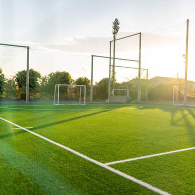 Anti UV Yapay Sahte Çim, Tenis Sentetik Çim 15mm Kazık Yüksekliği