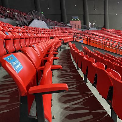 İyi fiyat Sabit Plastik Spor Stadyumu Koltukları Yaşlanma Karşıtı Dikey Montaj Tipi çevrimiçi