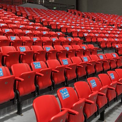 İyi fiyat Açık Hava Sporları İçin Yanmaz Plastik Sabit Geri Çekilebilir Stadyum Koltukları çevrimiçi