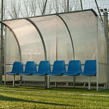 İyi fiyat 4 Koltuk Açık Futbol Takımı Barınağı, Kapaklı Yedek Futbol Bankları çevrimiçi