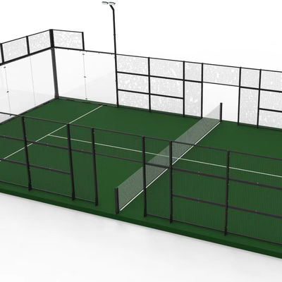 Kolay Kurulum Yeşil Paddel Tenis Sahası Sentetik Malzeme 1 Yıllık Garanti