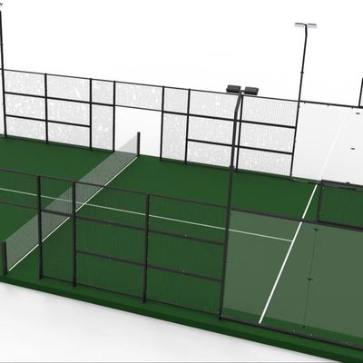 Açık hava sentetik pürüzsüz padel tenis sahası kolay kurulum