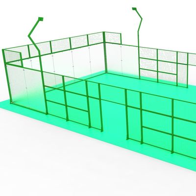 Yeşil Yumuşak Yüzey Sentetik Padel Tenis Sahası Kolay Kurulum
