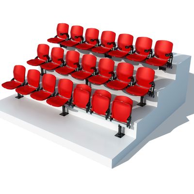 İyi fiyat 5 Yıllık Plastik Stadyum Spor Koltukları UV Karşıtı Yangına Karşıt 45cm Genişlik çevrimiçi