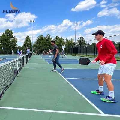 İyi fiyat Süslenmeye dayanıklı Pickleball Court Mat Kristal Kum Yüzey Şablonu 2 mm PVC Alt Katmanı çevrimiçi