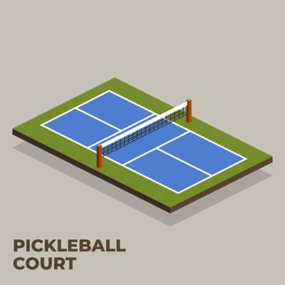 PVC Akrilik Kaplama Pickleball Court Mat 6.56*32.81ft