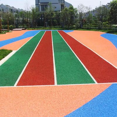 İyi fiyat Dikdörtgen Atletik Koşu Pisti 6 mm Hava Duruma Dirençli Düşük Bakım 400 M uzunluğu çevrimiçi