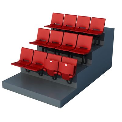 HDPE/PP Stadyum Sabit Sandalye - Yaşlanmaya Karşı Anti UV Yangına Karşı İçeride veya Dışarıda Koltuklar