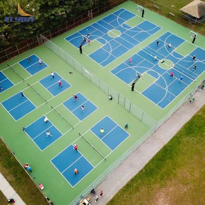 İyi fiyat 3mm Kristal Kum Akrilik Kaplama Rulo Kurulum Pickleball Court Mat çevrimiçi