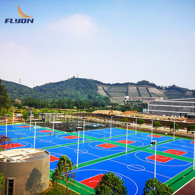 İyi fiyat Polyurethane Modüler Basketbol Spor Mahkemesi Zemini çevrimiçi