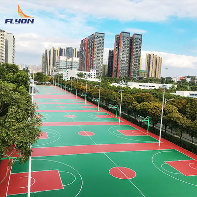 Yumuşak veya dokulu ITF Standart Polyurethane reçine PU spor zeminleri