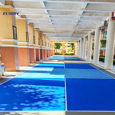 İyi fiyat Kristal Kum Yüzeyi Deseni İç ve Dış Çevredeki Pickleball Mahkemesi İşareti çevrimiçi
