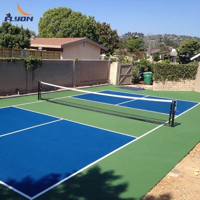 6.56*32.81ft Pickleball Court Mat 215.23 Sqft Roll Büyüklüğü 2-3 mm Kalınlığı 2 mm PVC taban katmanı