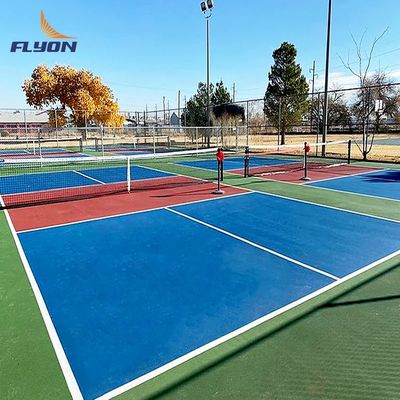UV Koruma Pickleball Court PVC Akrilik Kaplama Kum Deseni