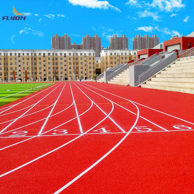İyi fiyat Atletik Performansı Geliştirin Tam dökme sistemi Atletik koşu pistleri Teksturlu yüzey En yüksek düzeyde tasarım çevrimiçi