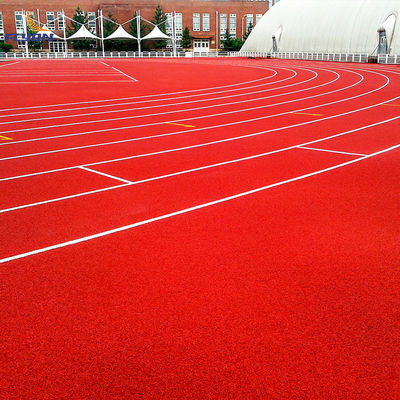 Tüm Hava Poliüretan Atletizm Koşu Pistleri En Optimal Performans İçin Beton Çimento Üssünde
