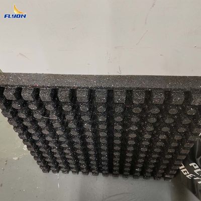 61x61x6cm Geri Dönüşümlü Kauçuk Spor Salonu Matı, 2 Yıl Garantili