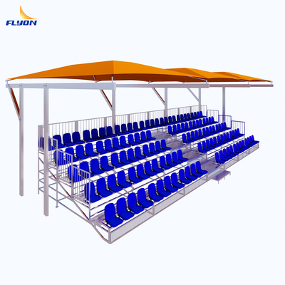 Etkinlikler için Koruyucu Kılıflı Ayarlanabilir Katlanır Stadyum Koltuğu
