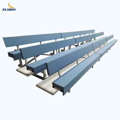 Yeni 3 Sıra Çıkarılabilir İskele Alüminyum Yumuşak Sandalye Tribün Spor Oturma