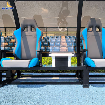 İyi fiyat Futbol Stadyumu Takım Barınağı için Montaj Kurulumlu ve 5 Yıl Garantili Alüminyum Taşınabilir Yedek Kulübesi çevrimiçi