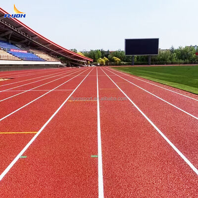 İyi fiyat Okullar ve stadyumlar için Şok emici ve IAAF sertifikalı özel renkli tam dökümlü sentetik spor pistleri çevrimiçi