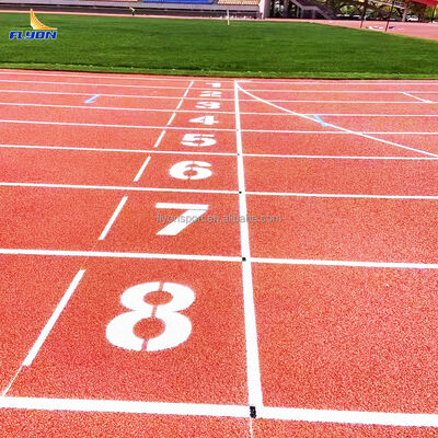 İyi fiyat Spor Alanları İçin Şok Emilimli, 13mm Kalınlıkta IAAF Sertifikalı Tam Döküm Koşu Pisti çevrimiçi