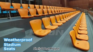 Shell-E Dayanıklı Plastik Stadyum Koltukları Hava Koşullarına Dayanıklı